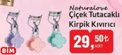 NATURALOVE ÇİÇEK TUTACAKLI KİRPİK KIVIRICI NATURALOVE ÇİÇEK TUTACAKLI KİRPİK KIVIRICI